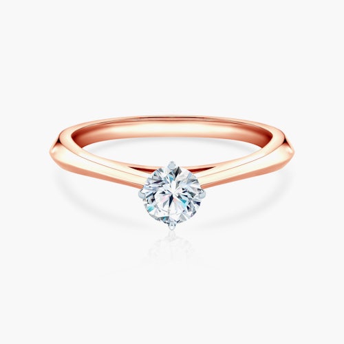 Pierścionek zaręczynowy The Light: dwukolorowe złoto, diament